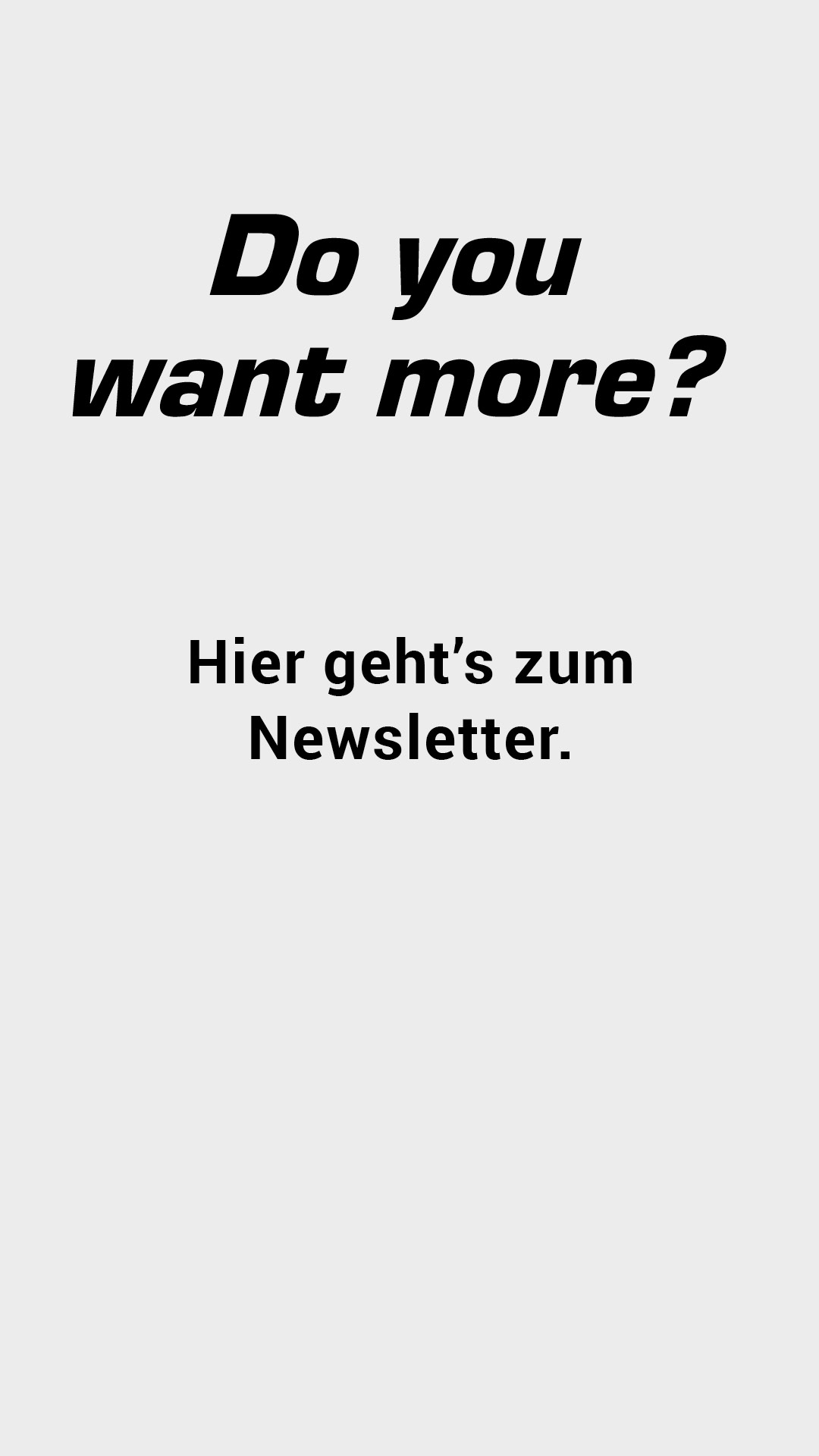 Newsletter Anmeldung